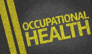 Occupational Health written on the road